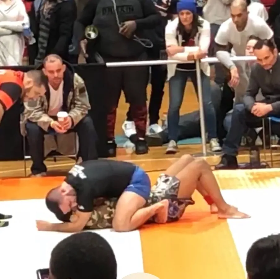 Coach Tim Vargas competing in No-Gi Brazilian Jiu-Jitsu