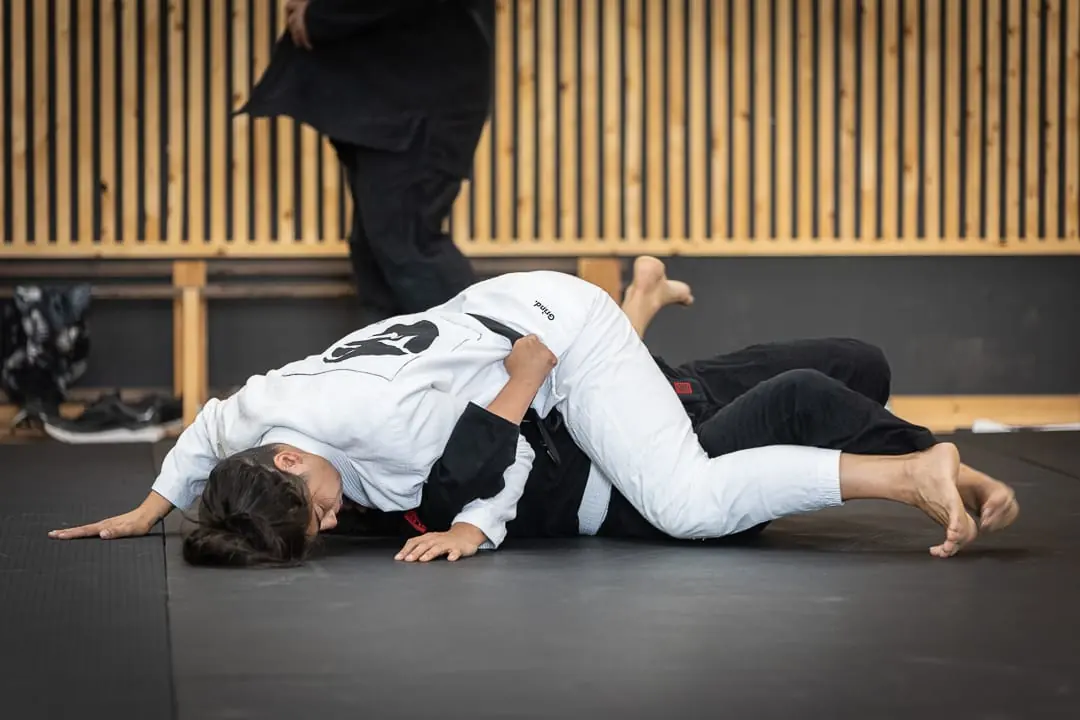 Adults training Brazilian Jiu-Jitsu at Rolling Bear BJJ in Kenilworth, New Jersey