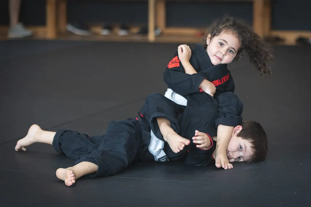 Children practicing Brazilian Jiu-Jitsu at Rolling Bear BJJ in Kenilworth, New Jersey