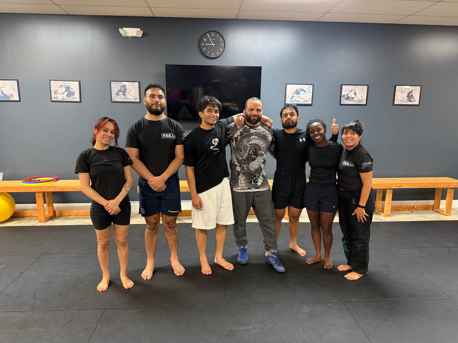 Rolling Bear BJJ students after a wrestling training session